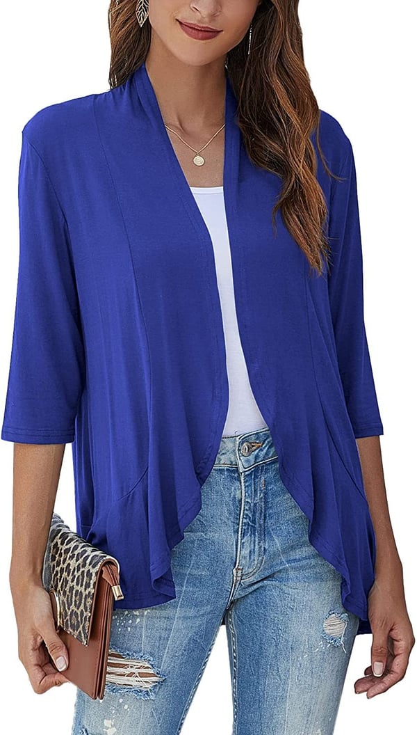 Vicky - Women's Lightweight Casual Open Front Cardigans 