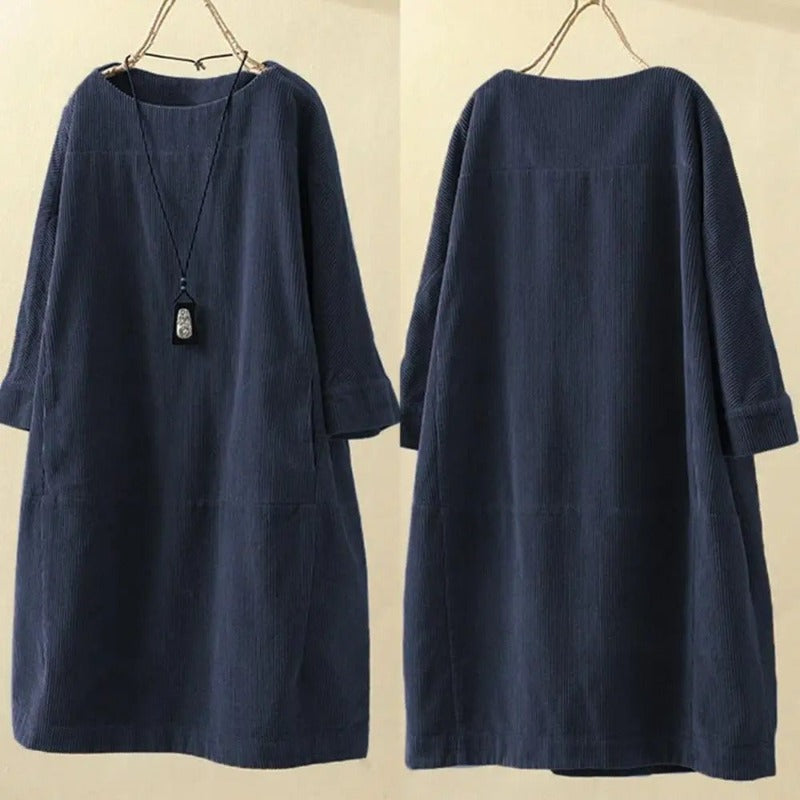 Noa - Warm and comfortable corduroy dress