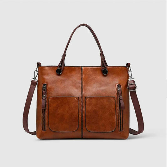 Verona - Vegetable leather bag with multiple compartments