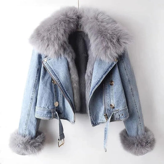 Faux fur jacket