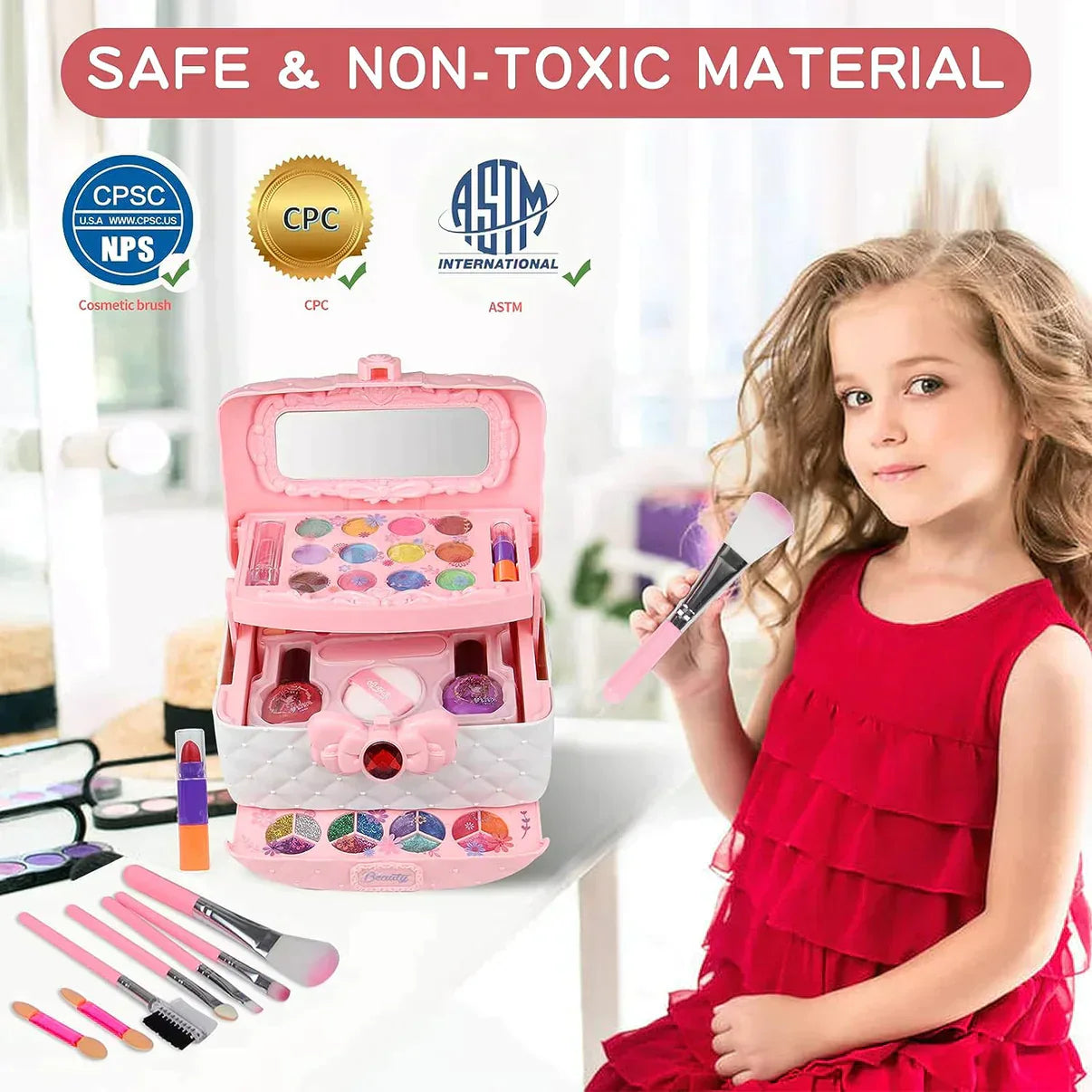 Washable makeup kit for kids