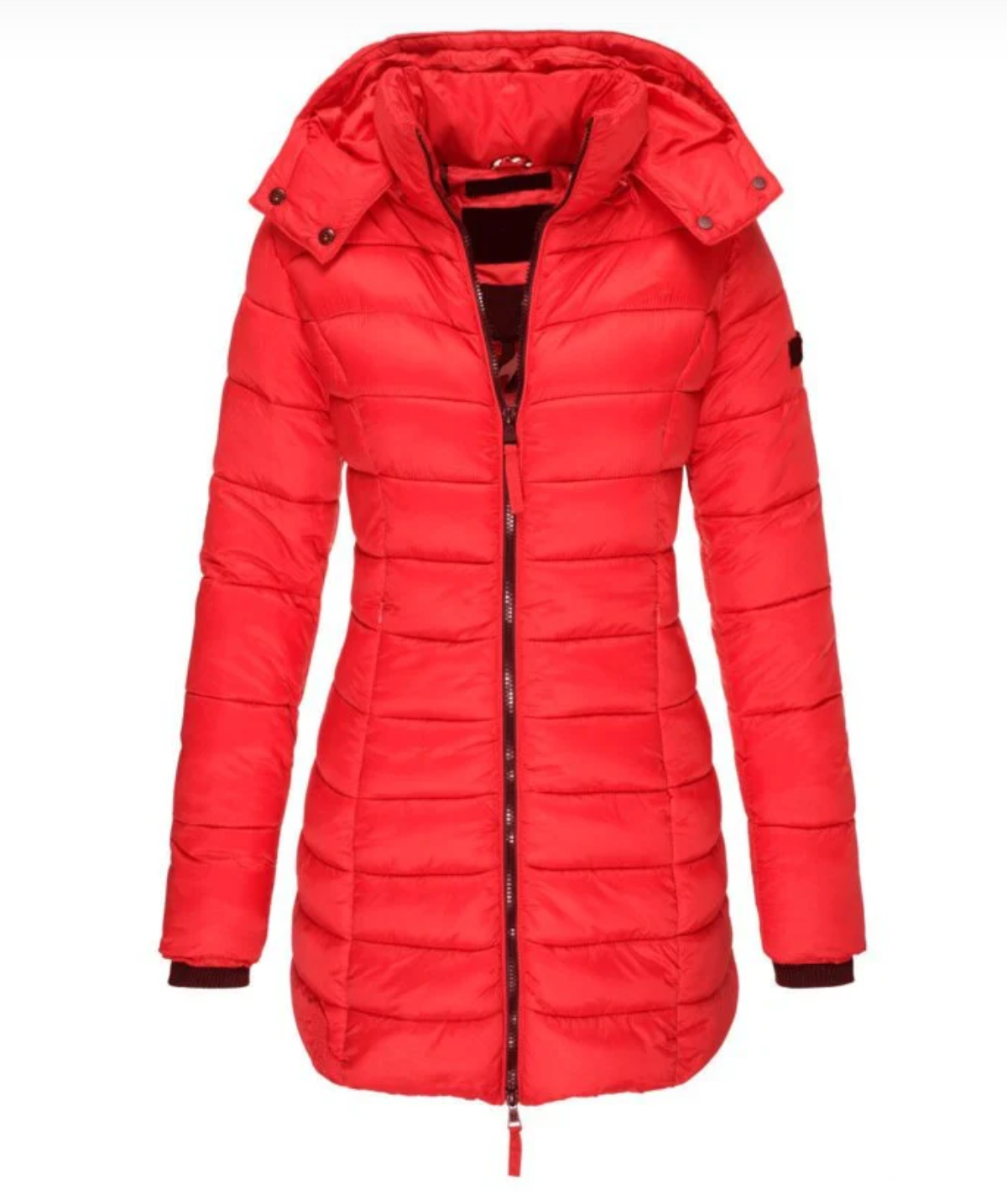 Elisa - The best and coziest down jacket with hood and zipper