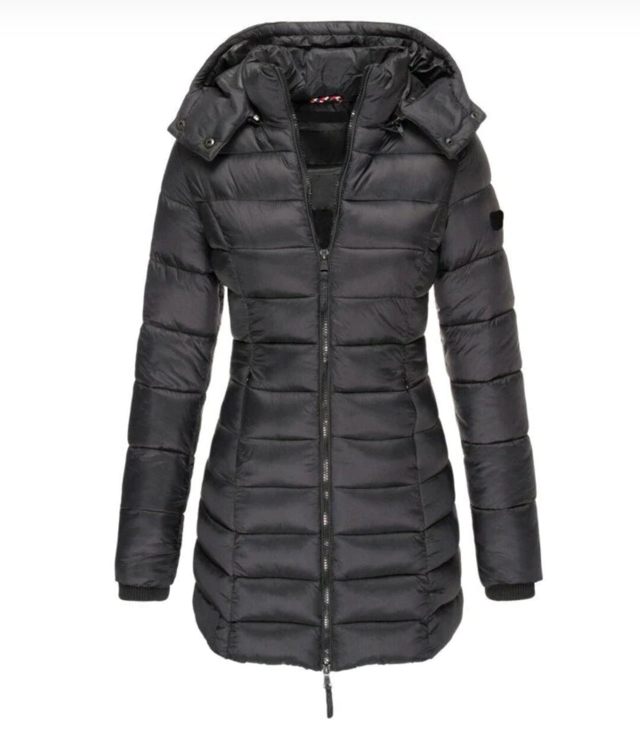 Elisa - The best and coziest down jacket with hood and zipper