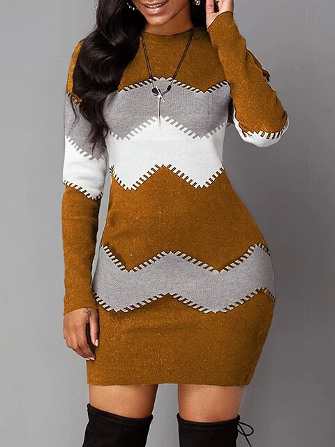 Lacey - Fashionable printed jersey dress