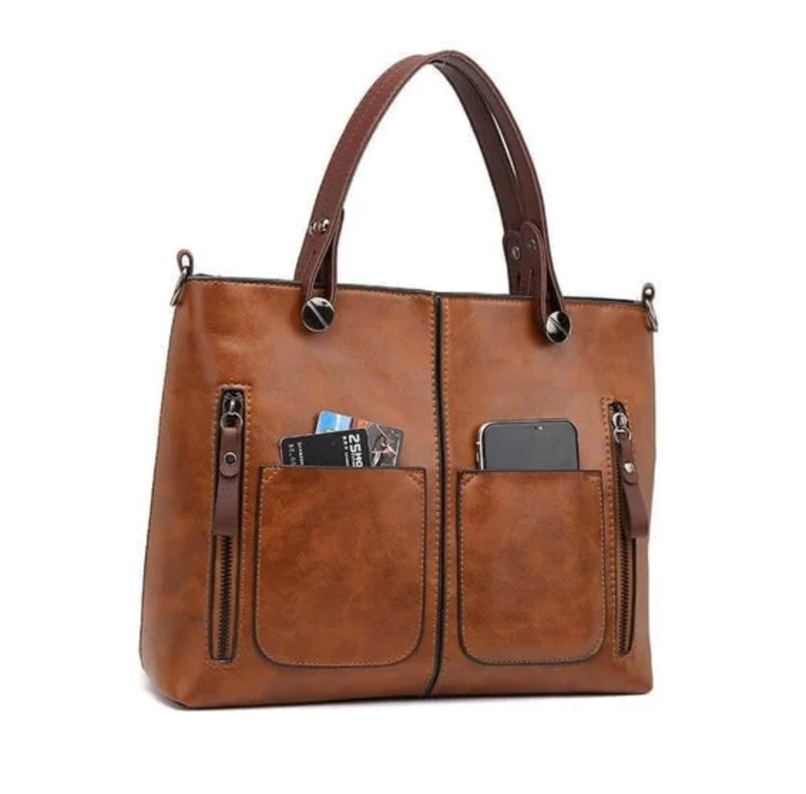 Sac en cuir vintage pour femmes