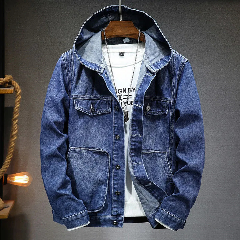 Joe - Men's Vintage Hooded Denim Jacket