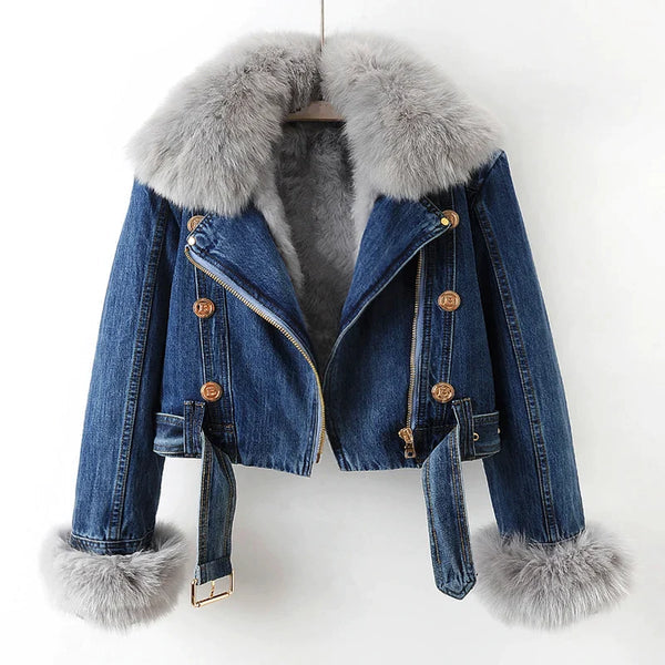 Faux fur jacket