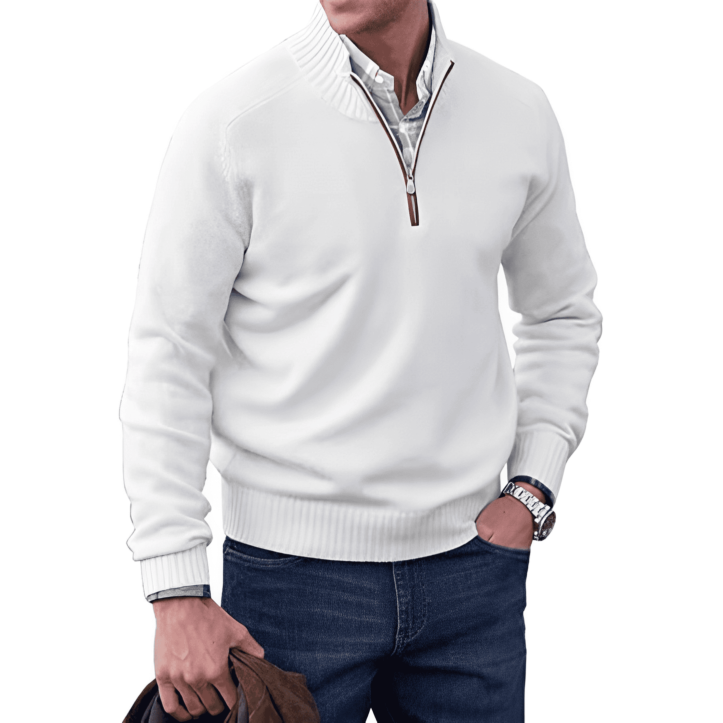 Anthony™ - Elegant Jumper With Zip 