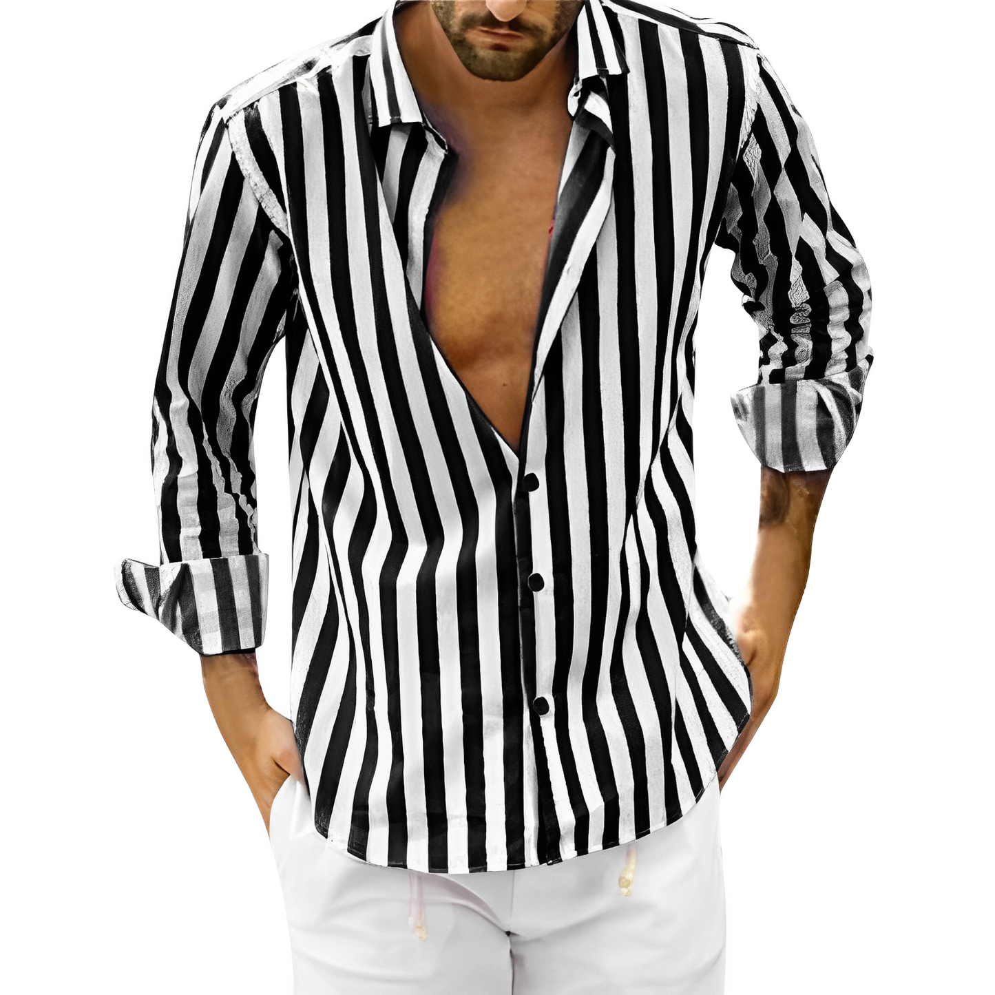 Martin - Striped Shirt For Summer