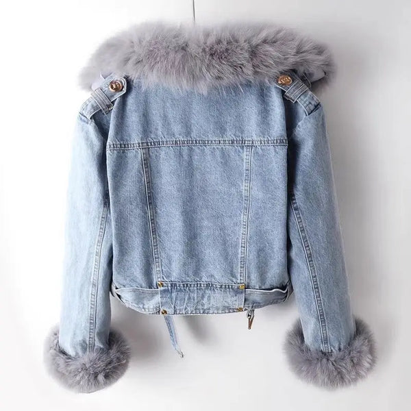 Faux fur jacket