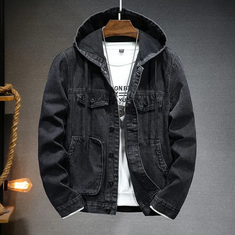 Joe - Men's Vintage Hooded Denim Jacket