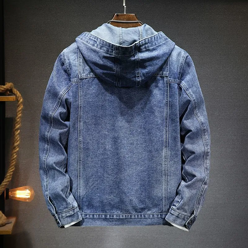 Joe - Men's Vintage Hooded Denim Jacket