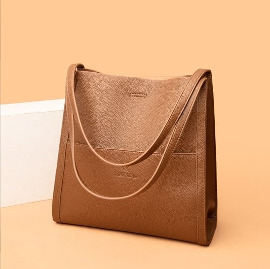 Carolina - Simple Solid Color PU Leather Shoulder Bag