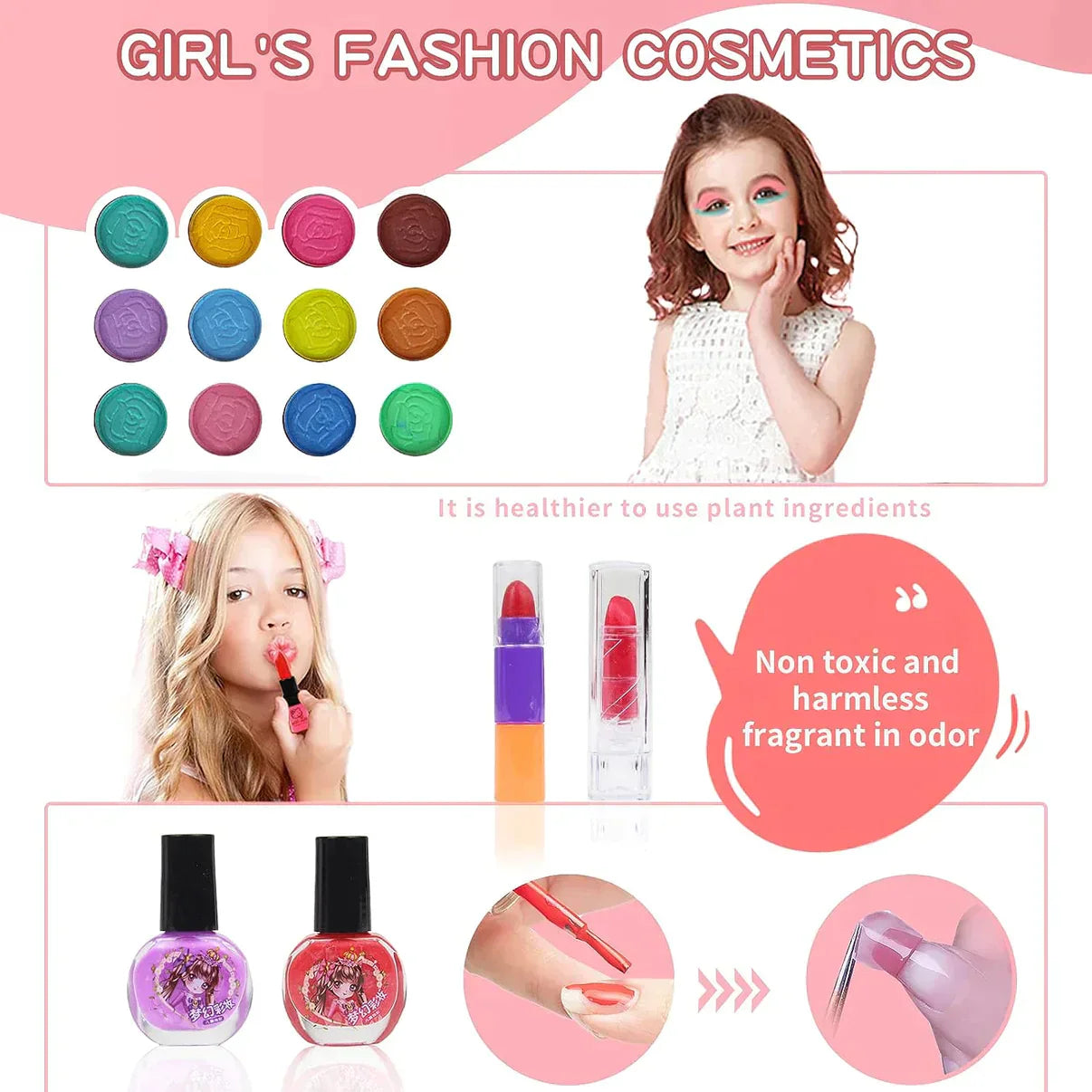 Washable makeup kit for kids