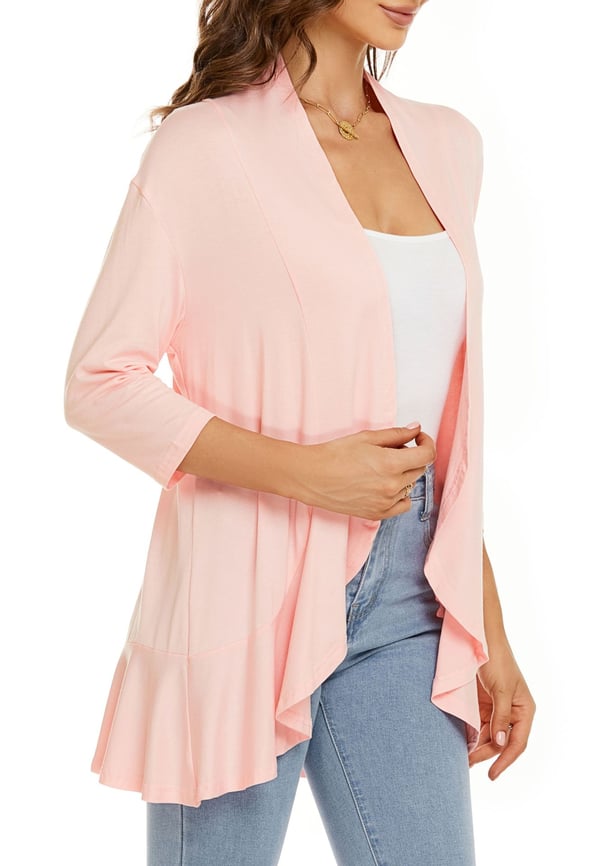 Vicky - Women's Lightweight Casual Open Front Cardigans 