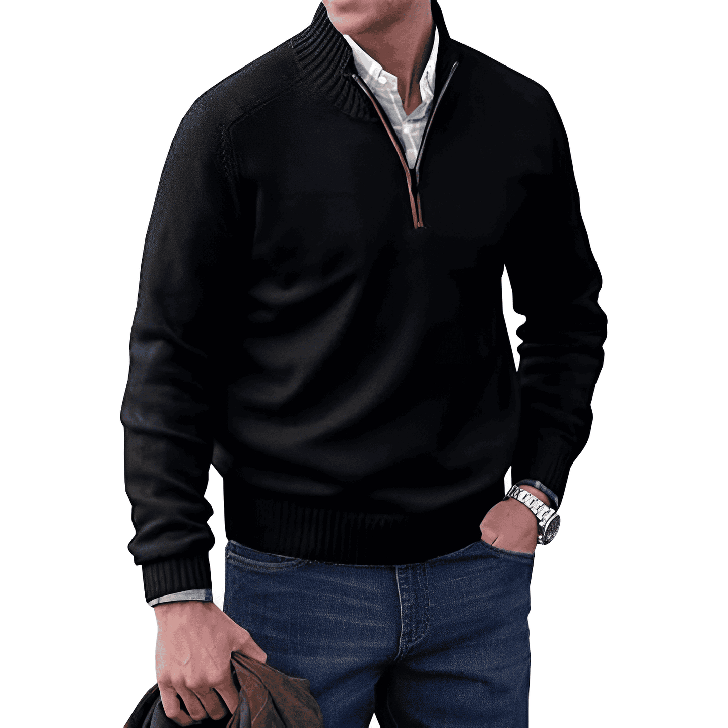 Anthony™ - Elegant Jumper With Zip 