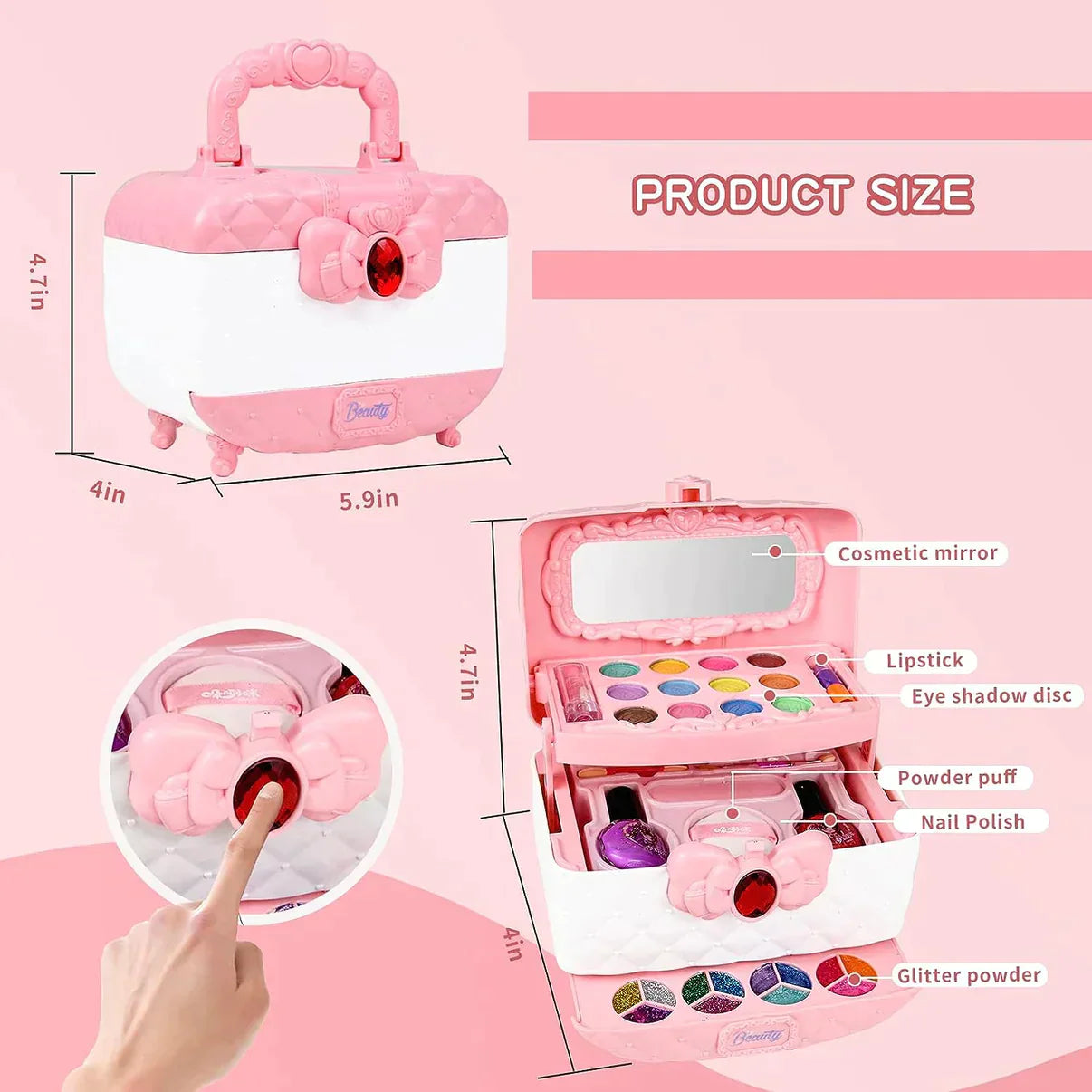 Washable makeup kit for kids