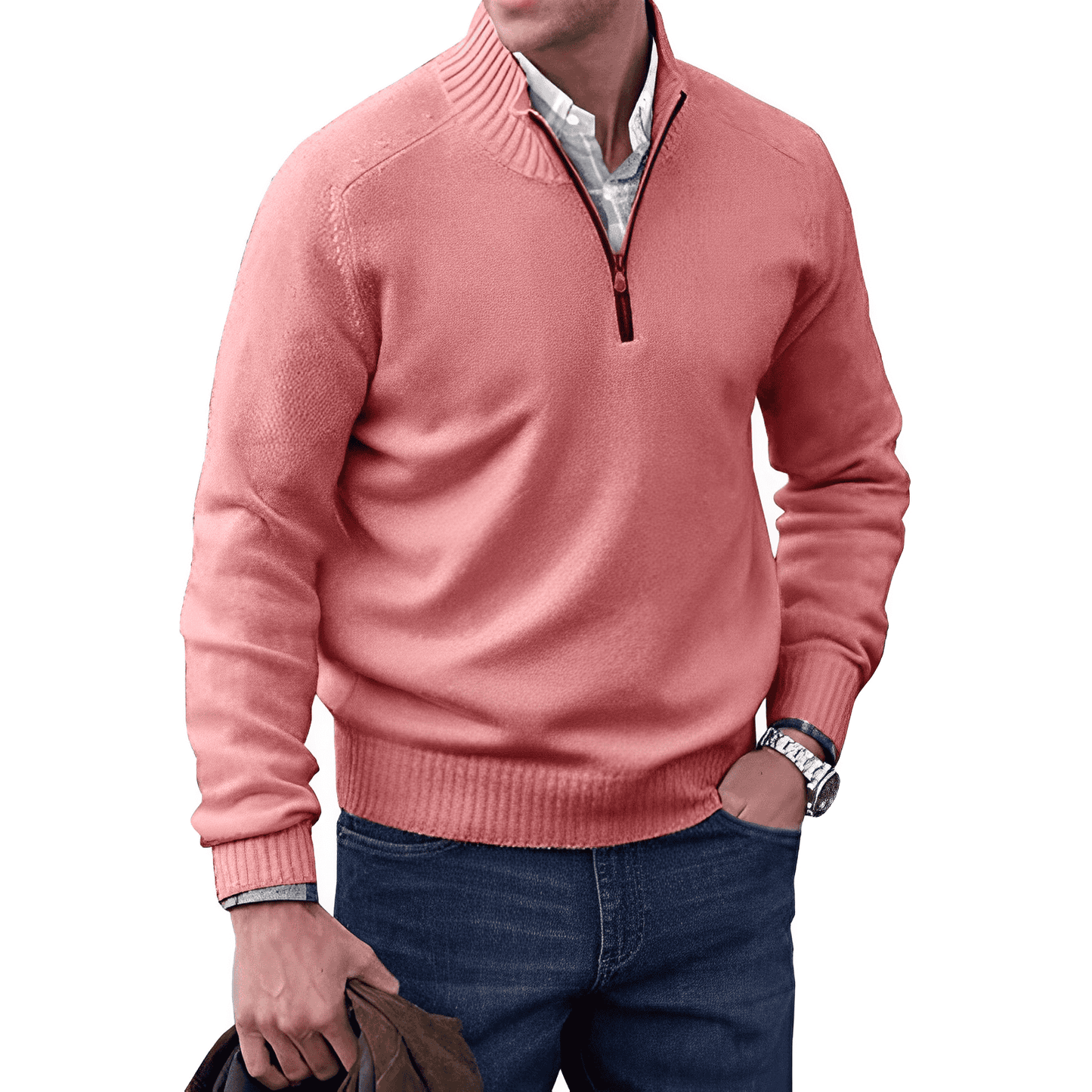 Anthony™ - Elegant Jumper With Zip 