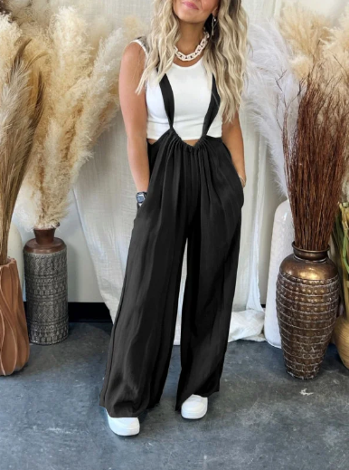 Soft and loose solid color dream jumpsuit