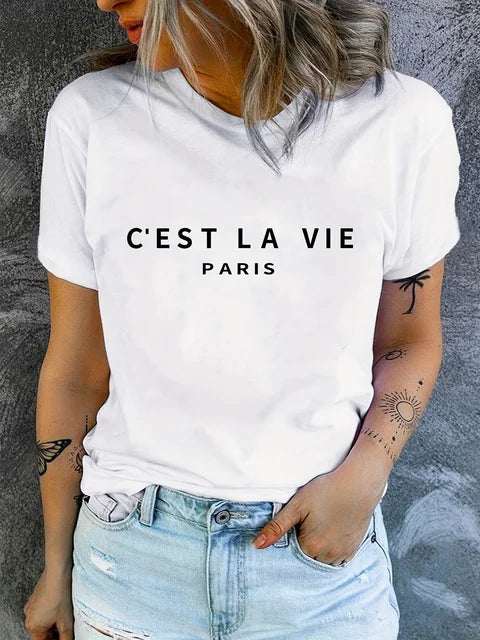 Paris T-Shirt With Round Neck 