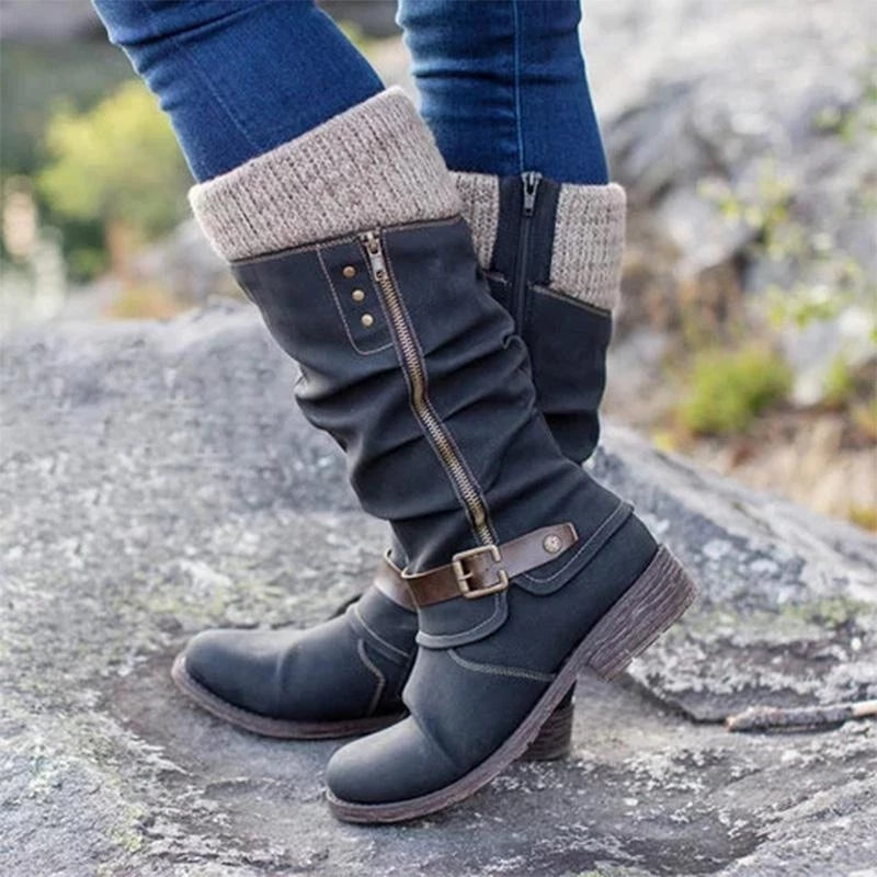 Tindra™ Flat Heel Orthopedic Zipper Boots