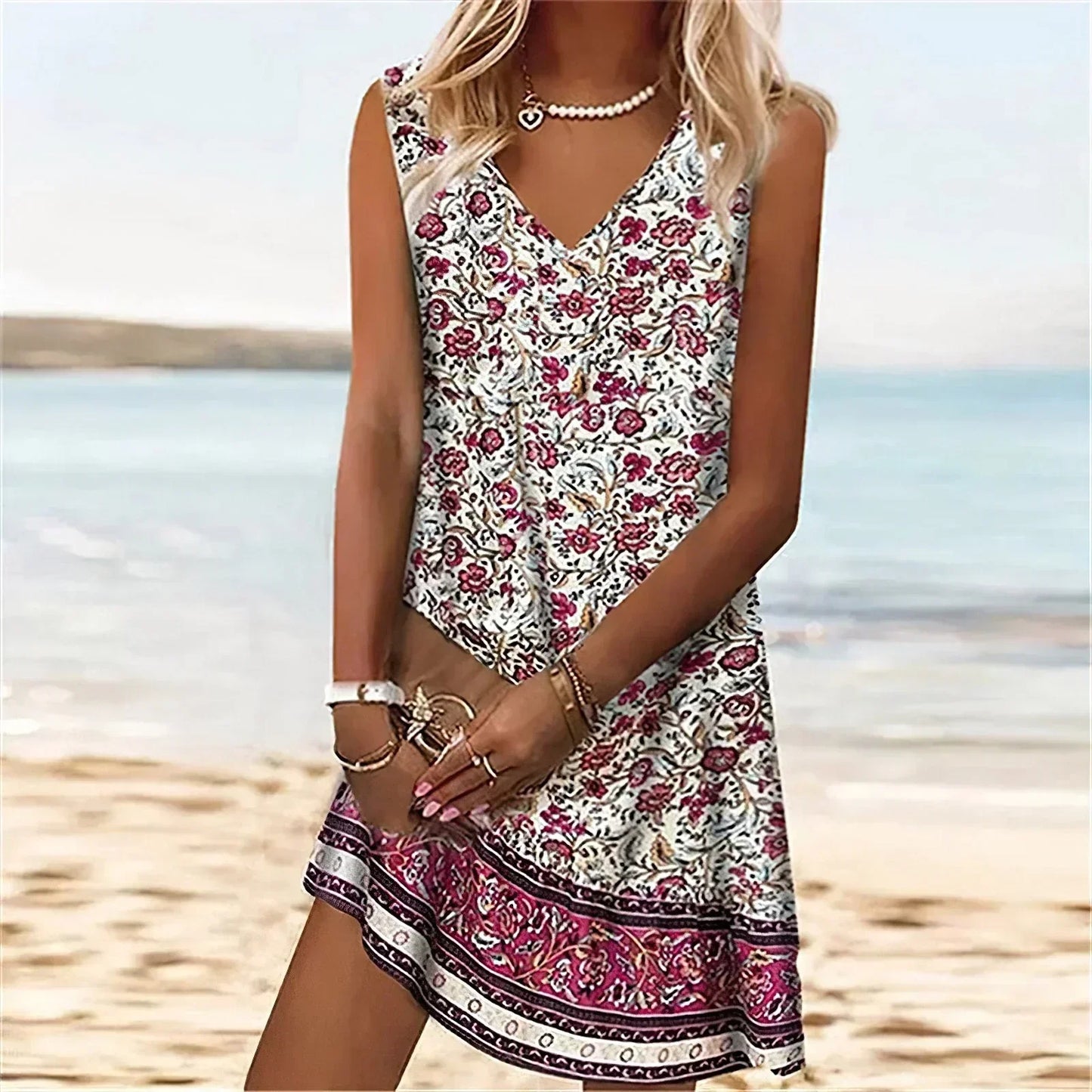 MARCELLE BOHO MINIDRESS 