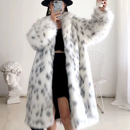 Faux fur coat