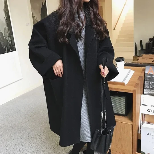 Jennifer - Elegant Oversized Wool Trench Coat