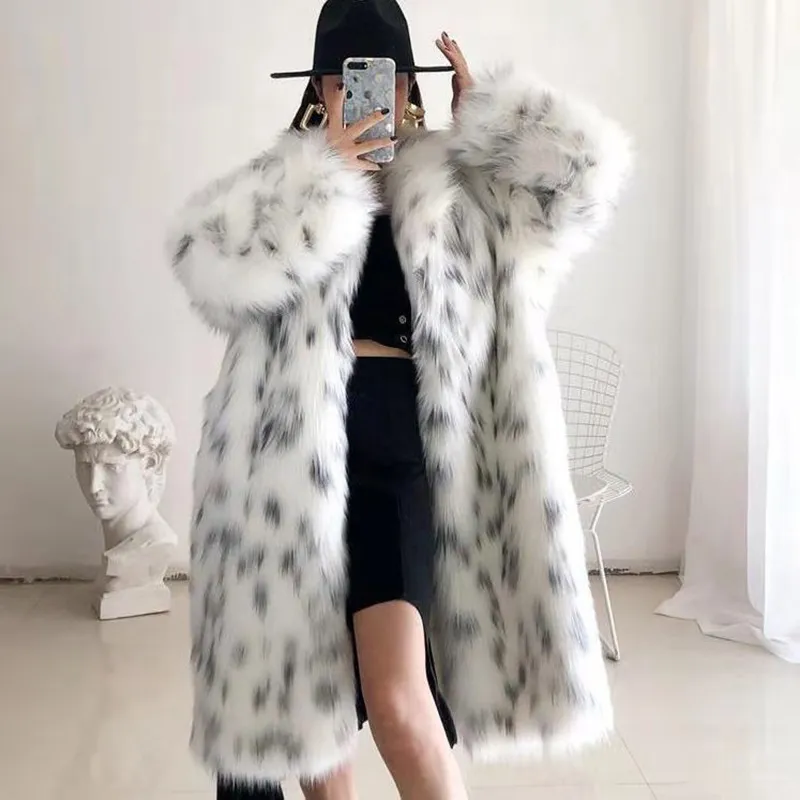 Faux fur coat