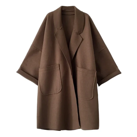 Jennifer - Elegant Oversized Wool Trench Coat