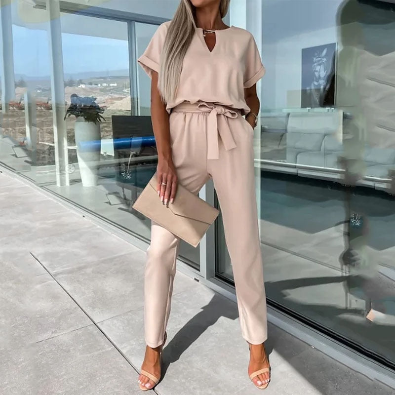 Julia Short Sleeve Jumpsuit