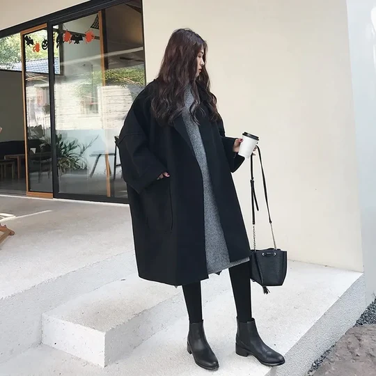 Jennifer - Elegant Oversized Wool Trench Coat