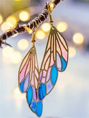 Dreamy Gradient Translucent Wings Earrings