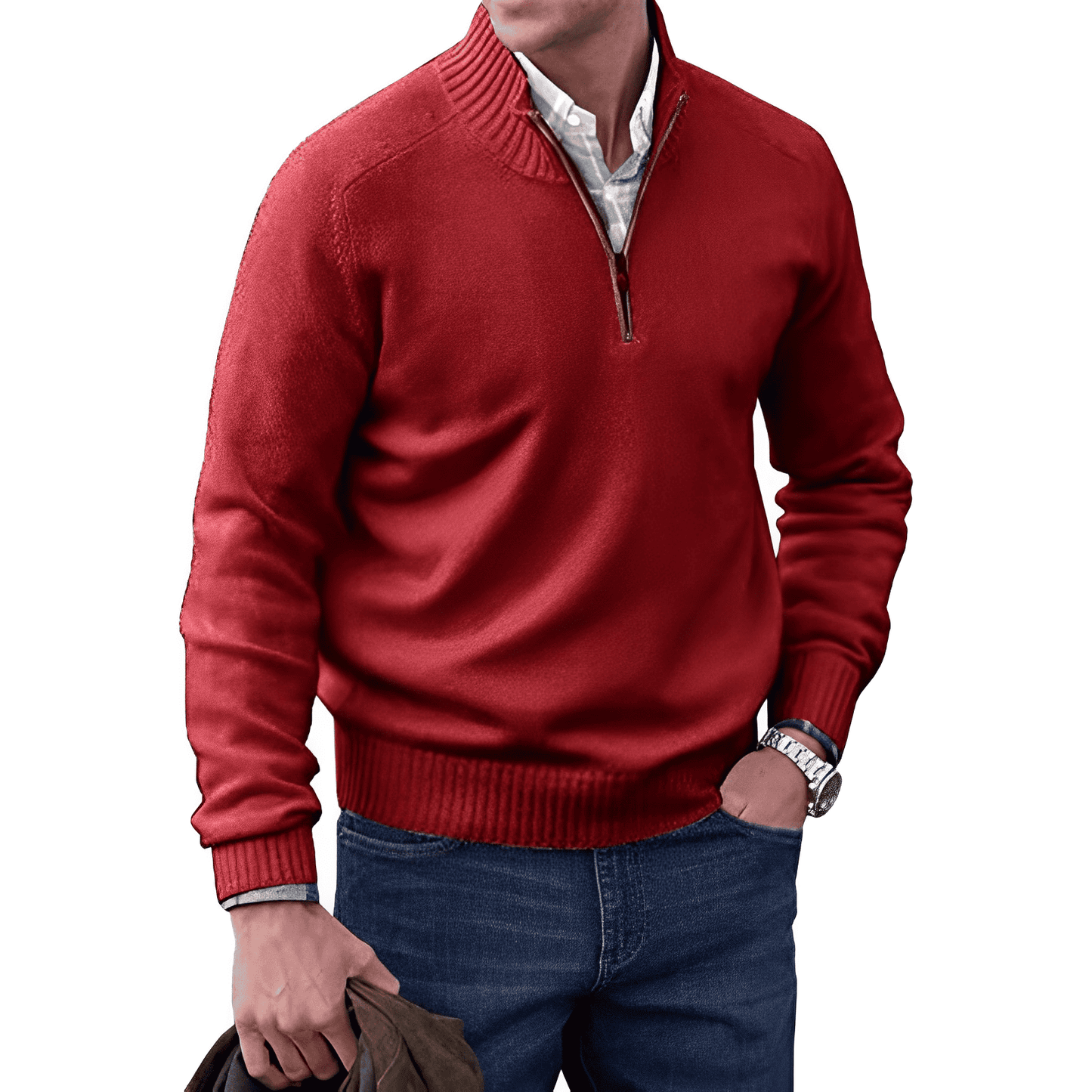 Anthony™ - Elegant Jumper With Zip 