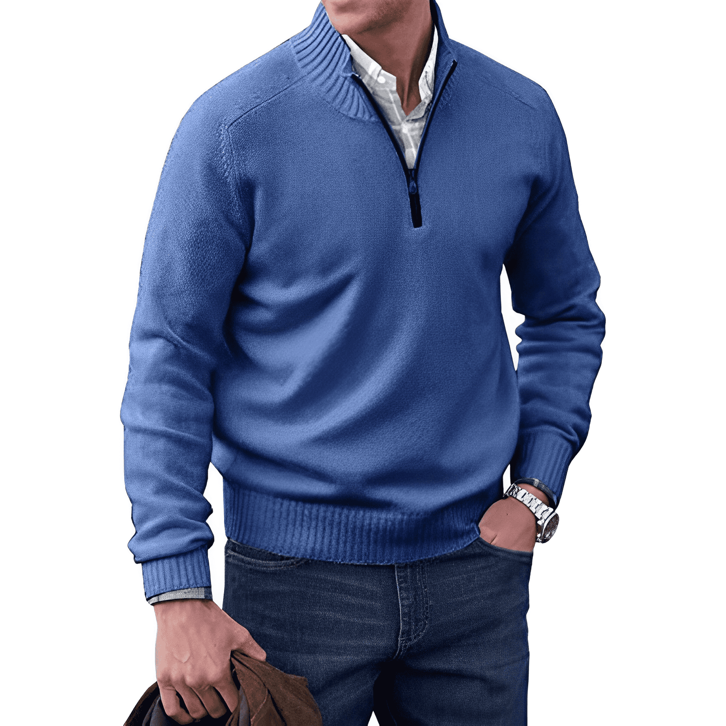 Anthony™ - Elegant Jumper With Zip 