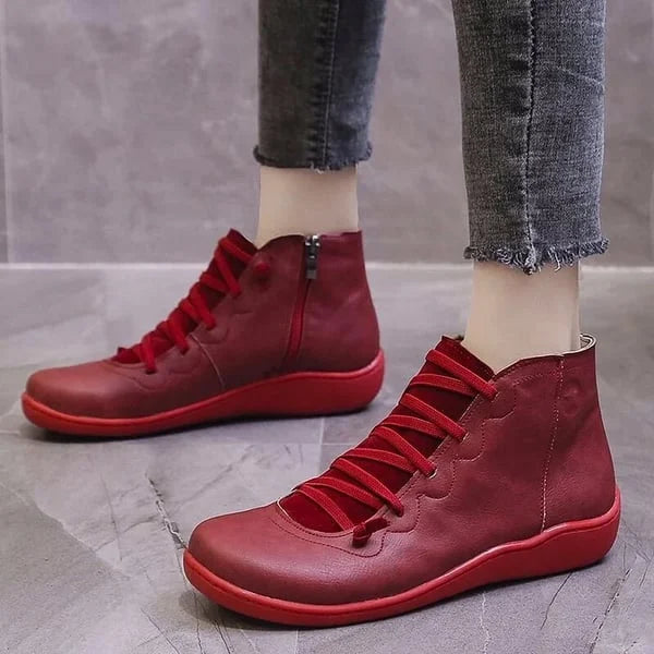 Annia - Comfortable leather boots with arch support