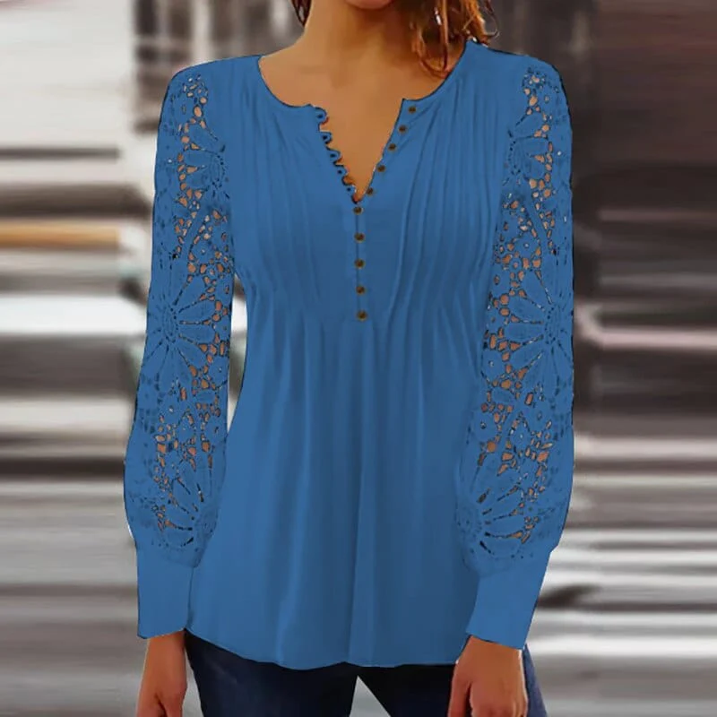 Jeanne - Elegant long sleeve blouse 