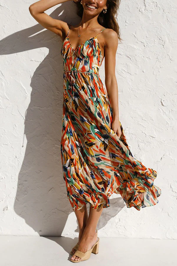 Veronica - Multicolored midi dress 