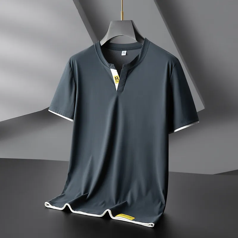 Men's Cooling Ice Silk Round Neck T-Shirt