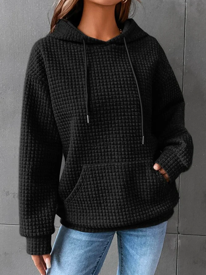 Casual Plain Hoodie