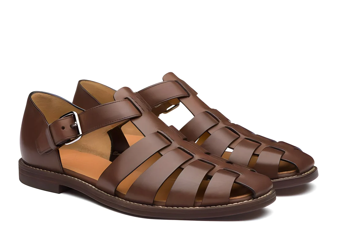 Robert - Men's leather sandals