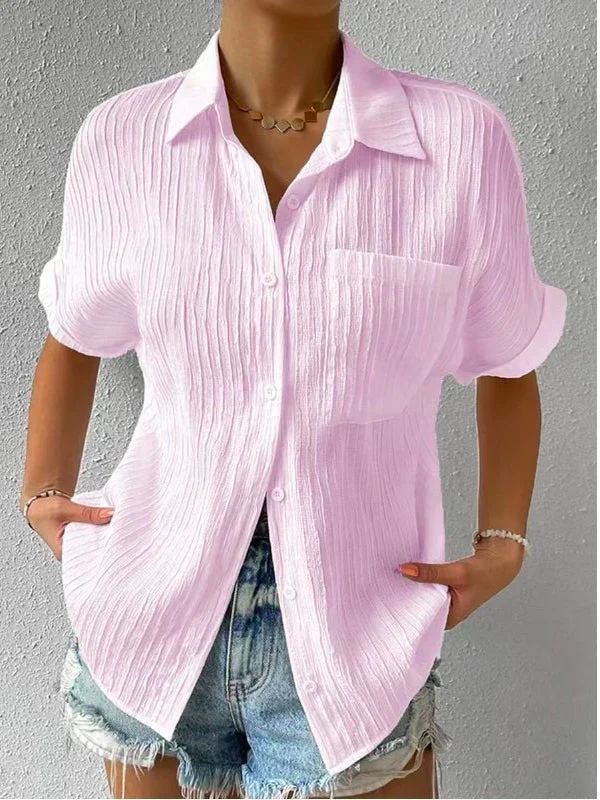 Limited stocks🛒49%OFF🔥Casual button-down shirt with loose shirt collar.