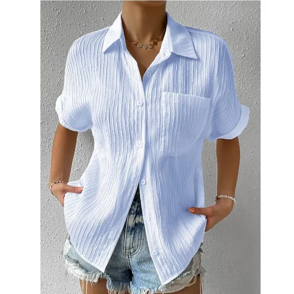 Limited stocks🛒49%OFF🔥Casual button-down shirt with loose shirt collar.