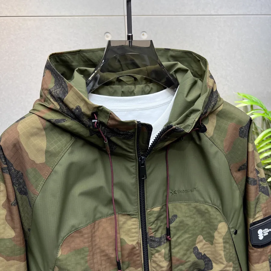 Ruben - Men's Camouflage Windbreaker Hooded Jacket