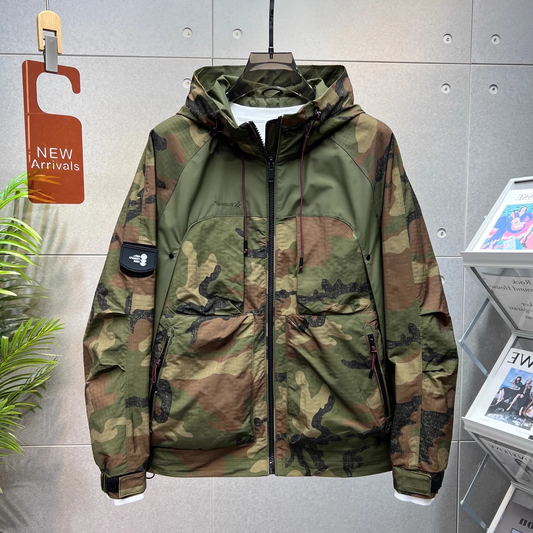 Ruben - Men's Camouflage Windbreaker Hooded Jacket