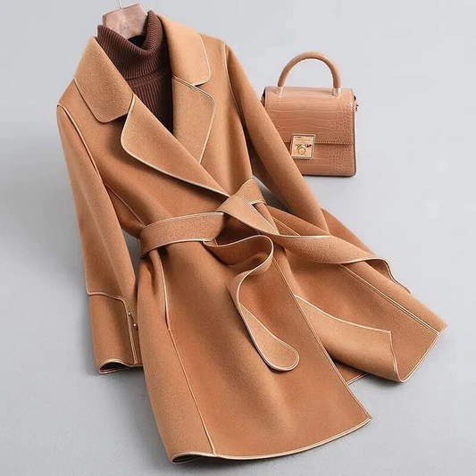 L'Aurablend virgin wool trench coat