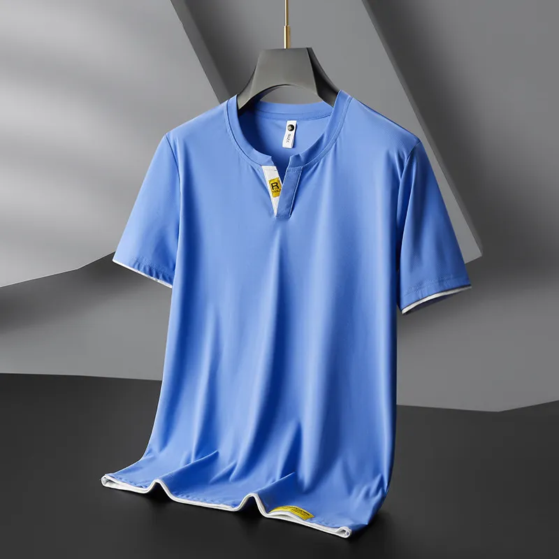 Men's Cooling Ice Silk Round Neck T-Shirt