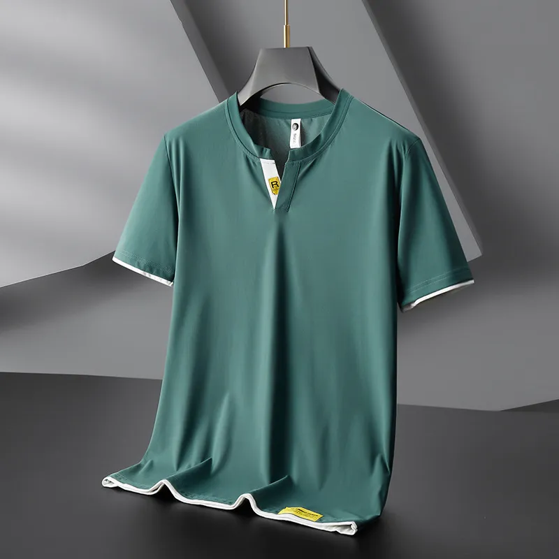 Men's Cooling Ice Silk Round Neck T-Shirt