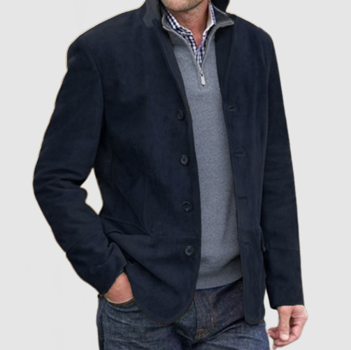 Ramon - Men's Stylish Lapel Knit Pocket Jacket