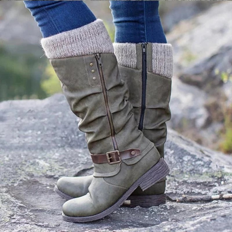 Tindra™ Flat Heel Orthopedic Zipper Boots